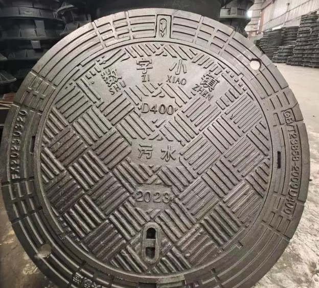 周矶管理区球墨铸铁防沉降井盖展示